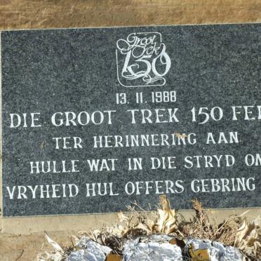 Gedenksteen - Die Groot Trek - 150 Jarige Fees - 13.11.1988
