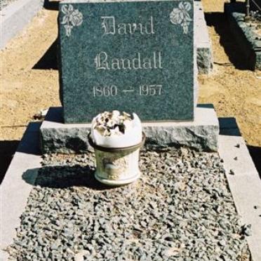 RANDALL David Walter 1860-1957