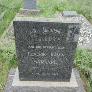 BARNARD Hendrik Johan 1934-1960
