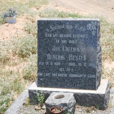 BESTER Jan Fredrik Hendrik 1890-1959