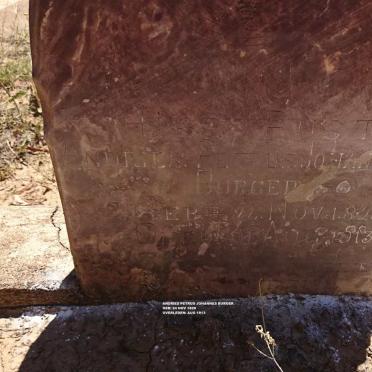 BURGER Andries Petrus Johannes 1828-1913