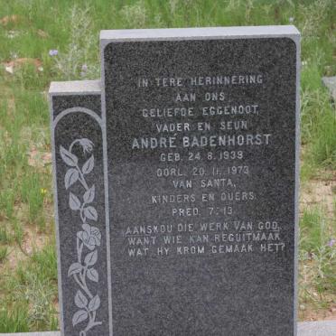 BADENHORST André 1939-1973