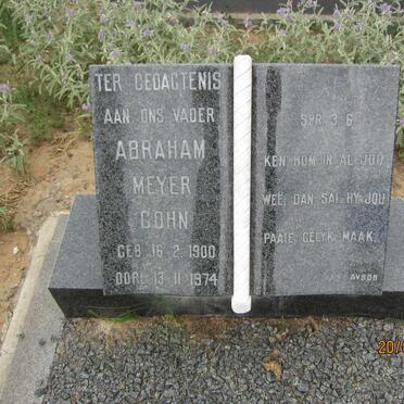 COHN Abraham Meyer 1900-1974