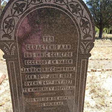 COMBRINK Jan Hendrik 1893-1927