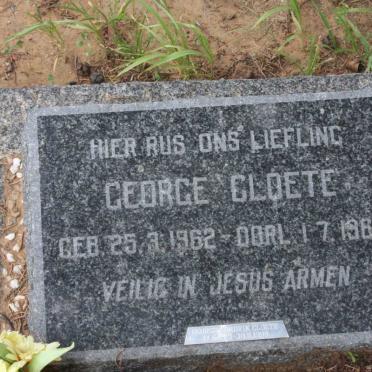 CLOETE George 1962-1962