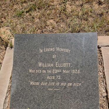 ELLIOTT William -1925