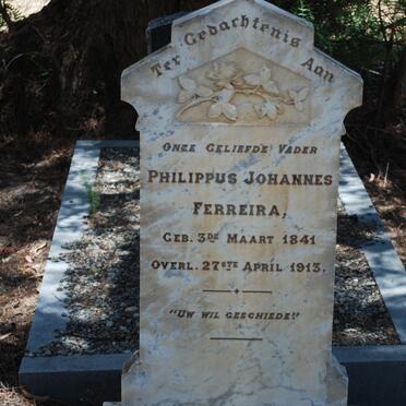 FERREIRA Philippus Johannes 1841-1913