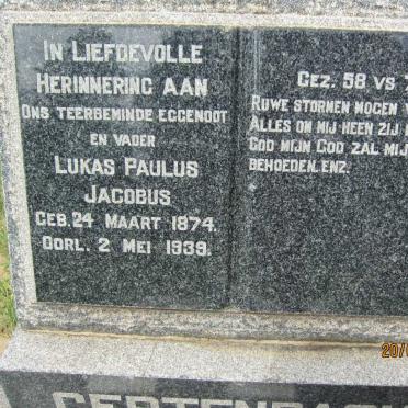 GERTENBACH Lukas Paulus Jacobus 1874-1939