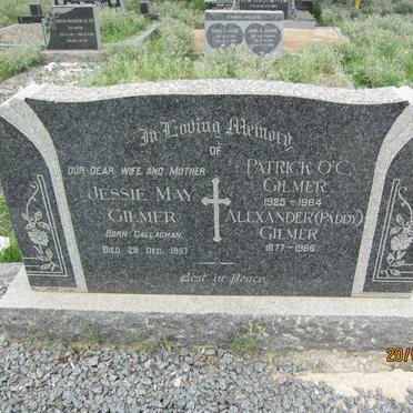 GILMER Alexander 1877-1966 &amp; Jessie May GALLAGHAN -1957 :: GILMER Patrick O'C.1925-1964