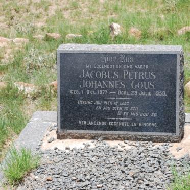 GOUS Jacobus Petrus Johannes 1877-1950