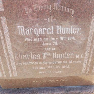 HUNTER Charles Wm -1945 &amp; Margaret -1941