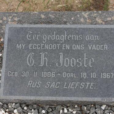 JOOSTE C.H. 1886-1967