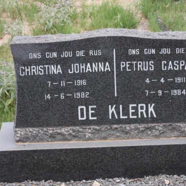 KLERK Petrus Casparus, de 1911-1984 &amp; Christina Johanna 1916-1982