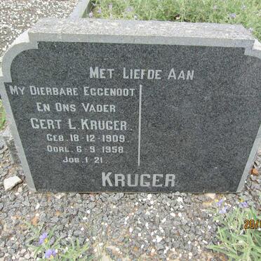 KRUGER Gert L. 1909-1958