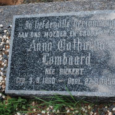 LOMBAARD Anna Catharina nee RIEKERT 1860-1950
