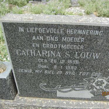 LOUW Dawid 1892-1962 &amp; Catharina S. 1896-1992