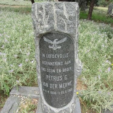 MERWE Petrus C., van der 1936-1960