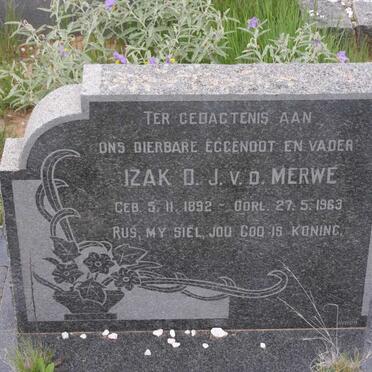MERWE Izak D.J., van der 1892-1963