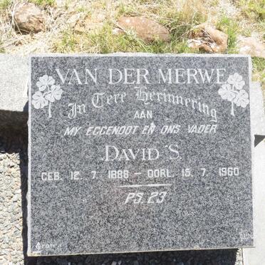 MERWE David S., van der 1888-1960