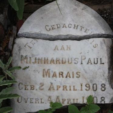 MARAIS Mijnhardus Paul 1908-1908