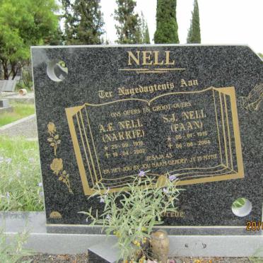 NELL S.J. 1915-2004 &amp; A.E. 1916-2002