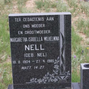 NELL Margaretha Isabella Wilhelmina nee NEL 1904-1985