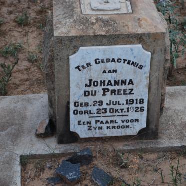 PREEZ Johanna, du 1918-1926