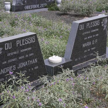 PLESSIS Andries Jonathan, du 1910-1985 &amp; Maria D.P. VAN TONDER 1923-