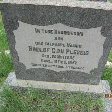 PLESSIS Roelof C. du 1885-1952