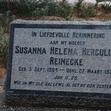 REINECKE Susanna Helena Herculina 1904-1935