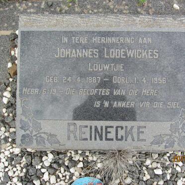 REINECKE Johannes Lodewickes 1887-1956