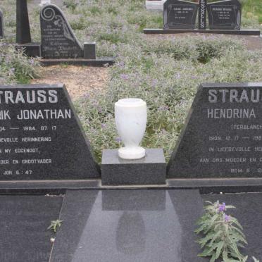 STRAUSS Hendrik Jonathan 1907-1984 &amp; Hendrina C.S.A. TERBLANCHE 1909-1988