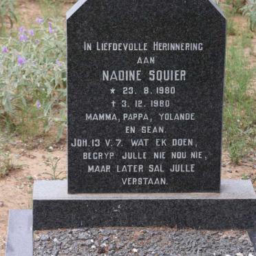 SQUIER Nadine 1980-1980