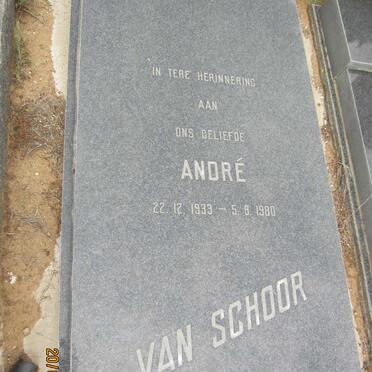 SCHOOR André, van 1933-1980