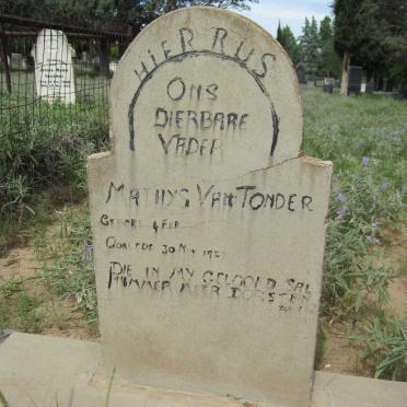 TONDER Mathys, van -1928