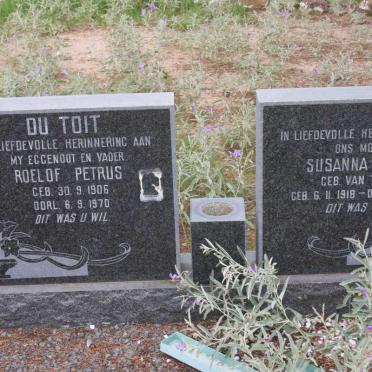 TOIT Roelof Petrus, du 1906-1970 &amp; Susanna Gesina VAN TONDER 1918-