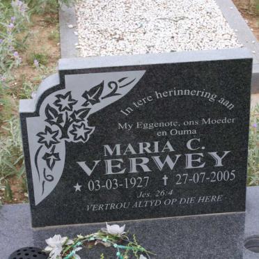 VERWEY Maria C. 1927-2005