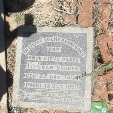 VUUREN G.J., van 1869-1930