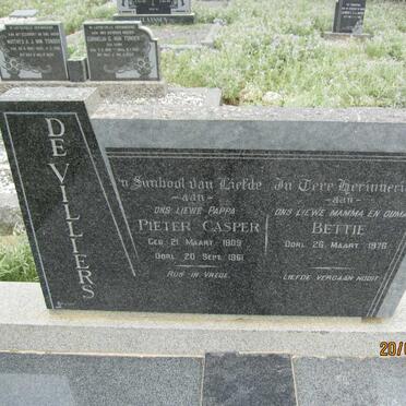 VILLERS Pieter Casper, de 1909-1961 &amp; Bettie -1976