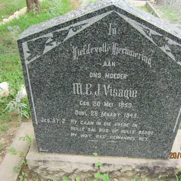 VISAGIE M.E.J. 1859-1945