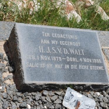 WALT H.J.S., v.d. 1879-1955