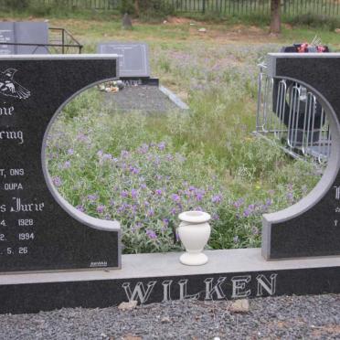 WILKEN Johannes Jurie 1928-1994 &amp; Francis Carolina 1934-2003