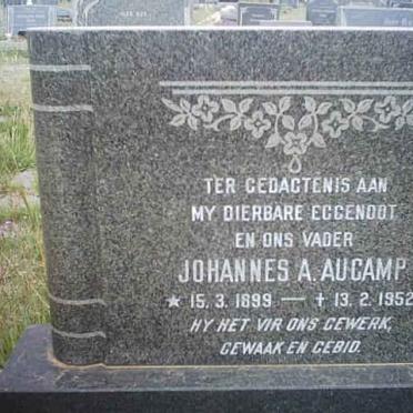 AUCAMP Johannes A. 1899-1952
