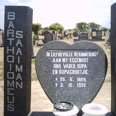 ANDERSON Bartholomeus Saaiman 1926-1992