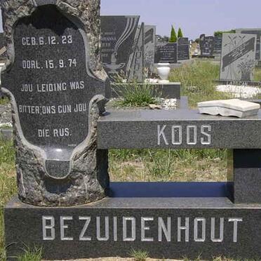 BEZUIDENHOUT Koos 1923-1974
