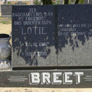 BREET Lotie 1918-1990