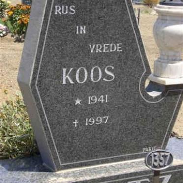 BRITZ Koos 1941-1997