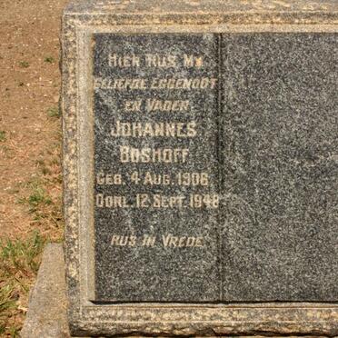 BOSHOFF Johannes 1906-1948