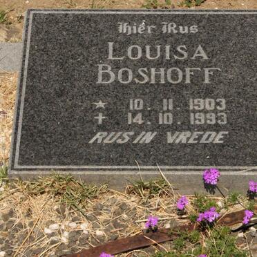 BOSHOFF Louisa 1903-1993
