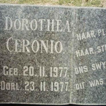 CERONIO Dorothea 1977-1977